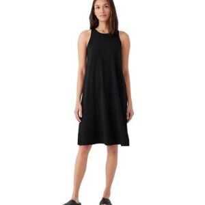 Eileen Fisher Stretch Jersey Knit Round Neck Tank Dress